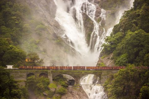 One Day Goa to Dudhsagar Waterfalls Trip by Cab